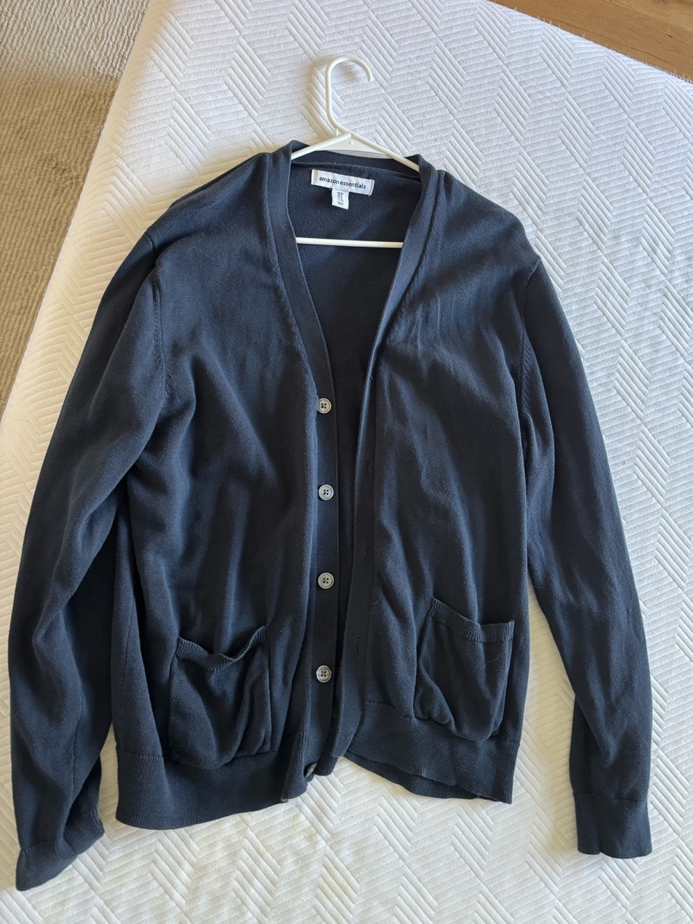 Button Blue Cardigan